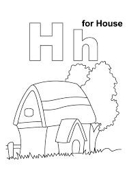 This letter h coloring page has a large picture of a hand to color along with a capital and lowercase letter h. Pin On Mdo