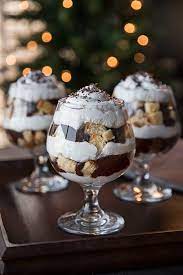 Amaretto Parfait With Vanilla Pound Cake And Chocolate Ganache Recipe Desserts Delicious Desserts Food