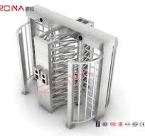 Dual-channel Full Height Turnstile Pedestrian System Parking Facilities  Rotating Gate With 304# Stainless Steel