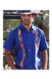 Guayabera With Otomi Embroidery Guayabera Mexican Wedding Dress Men Dress