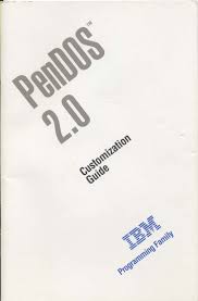 PenDOS 2.0 Customization Guide - Manual - Computing History