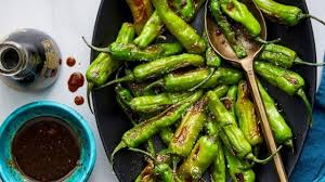 Birds Eye Cauliflower Fries Air Fryer Air Fryer Soy Ginger Shishito Peppers Recipe In 2020 Stuffed Peppers Shishito Pepper Recipe Food Recipes