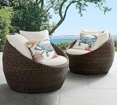 Torrey All Weather Wicker Papasan Chair Espresso Potterybarn Papasanchair Outdoor Wicker Furniture Wicker Porch Furniture Outdoor Furniture