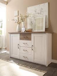 Suchen sie flur kommode weiß? Kommode Luca Sideboard Wohnzimmer Schlafzimmer Weiss Braun 4 Schubladen 2 Turen Ebay