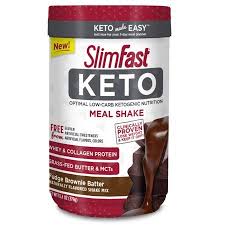 Slimfast Keto Meal Replacement Shake Powder Fudge Brownie Batter 13 4 Oz Canister 10 Servings Walmart Com Meal Replacement Powder Keto Meal Replacement Keto Powder