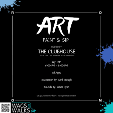 The Clubhouse | Sip & Paint is back! 🎨🍷 Join us on The Lawn, every Thursday, for an evening of painting, cocktails, & live music. Grab tickets by visiting... | Instagram