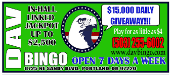 Dav Bingo Postcard We Re Open 7 Days A Week Bingo Jackpot Postcard