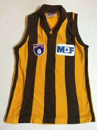 The fitzroy football club is an australian rules football club currently competing in the victorian amateur football association (vafa). Cool Vintage 1990s Hawthorn Hawks Kids Guernsey Football Jumper Vfl Afl Auskick Ebay