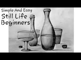How To Draw A Simple Still Life Drawing By Using A Single Pencil Still Life Drawing Easy Still Life Drawing Life Drawing