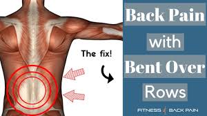 The barbell bent over row will add mass to your lats and upper back. Bent Over Rows And Back Pain Fixing Common Mistakes Fitness 4 Back Pain