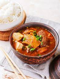 Use Leftover Kimchi In This Spicy Korean Kimchi Stew Recipe Spicy Recipes Kimchi Jigae Recipe Stew Dinner