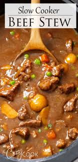 Slow Cooker Beef Stew In 2020 Crockpot Recipes Slow Cooker Crockpot Dishes Slow Cooker Beef Stew