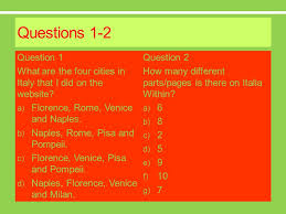 If you know, you know. Italia Within Quiz By Charlotte The Creator Of Italy Within Ppt Download