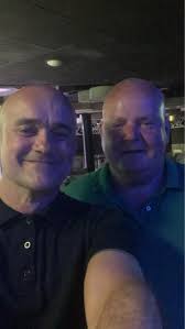 Blaenavon ex-pats Warren Hanson and Vaughan Philip Tucker meeting in  Tenerife of all places!! It really is a very small world!! 😂😂