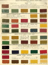 Stains And Paint Colors From C 1910 Seroco Sears Paint