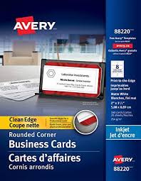 2% cash back at restaurants, gas. Avery Two Side Printable Clean Edge Rounded Corner Business Cards For Inkjet Printers White Pack Of 160 88220 Buy Online At Best Price In Uae Amazon Ae