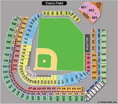 Coors Field Seating Chart With Rows And Seat Numbers