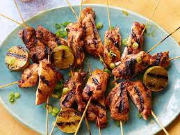 Grilled Yucatan Chicken Skewers Recipe Grilled Chicken Recipes Food Network Recipes Skewer Recipes