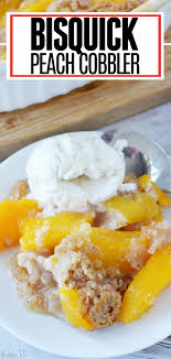 If using canned peaches, skip to step 3. Easy Bisquick Peach Cobbler Recipe Bubbapie