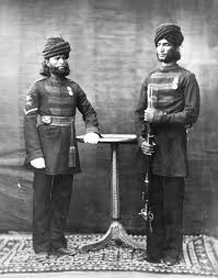 uniformed soldiers of the Indian army ...