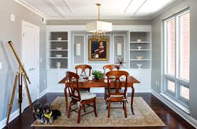 The stained blue cabinet provides glass front dish storage in glass cabinets. Dining Room Storage Houzz