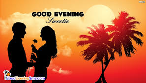 Romantic good night texts for her #1: Good Evening Sweetie Goodeveningsms Com