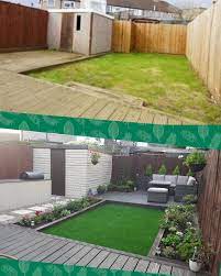 2020 has been a year of uncertainty. Garden Before And After Decking Bar Astroturf Sleepers Planters Seating Area Shed Cla Modern Garden Landscaping Backyard Renovations Small Garden P Garden Renovation Ideas Backyard Renovations Modern Garden Landscaping