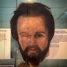 🔷 Facial reconstruction of Philip II of Macedon, father of Alexander the  Great Damage to the skull, found in a rich tomb at Vergina in northern  #Greece, seems to reflect the injuries