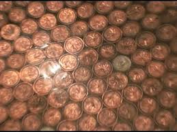 Copper penny floor foyer project done by kelly. Tamara S Penny Floor Youtube