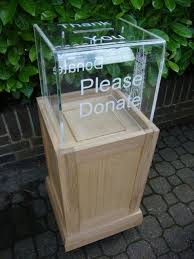 Heritage Oak Donation Box Donation Box Collection Box Fundraising Donations