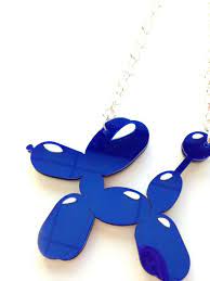Jeff Koons Balloon Dog Necklace Acrylic Necklaces Cute Jewelry Jewelry Collection