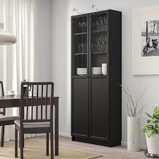 We are delighted to offer custom made furniture to fit your needs. Billy Bookcase With Panel Glass Doors Black Brown Ikea