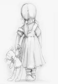 Dessin Fille Girl Enfant Jouet Ours Toy Crayon Children Bear Dessin Art Dessin Dessins Disney