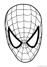 His main ability is to create a web, bind enemies with it and move around the city at high speed. Spiderman Coloring Pages Mask Coloring4free Coloring4free Com