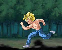 dragon ball z gif commission gohan ssj running by ghenny dragon ball z dragon ball super manga dragon ball