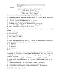 Unduh sebagai docx, pdf, txt atau baca online dari scribd. Soal Ujian Komprehensif Akuntansi S1