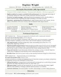 Sample resume for accounts receivable collections for home care : Accounts Receivable Resume Sample Monster Com