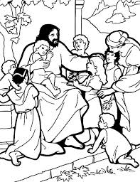 Jesus Teaching Children To Pray Sunday School Coloring Sheets Coloring Pages Bible Study For Kids