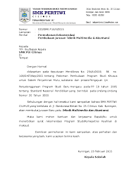Sehingga jika terdapat permasalahan dan acara apapun yang melibatkan sekolah tersebut akan diproses dan disetujui oleh kepala sekolah. Contoh Surat Dukungan Mendirikan Sekolah Contoh Surat Format Surat