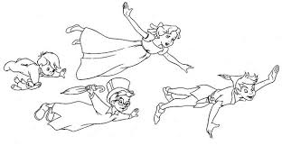 Flying Peter Pan Peter Pan Coloring Pages Peter Pan Flying Disney Tattoos Peter Pan