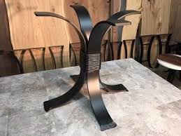 Ohiowoodlands End Table Base Steel Accent Table Legs In 2020 Table Legs Pedestal Table Base Dining Table Bases