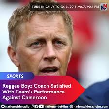 Head coach of Jamaica's national senior men's football team, Heimir  Hallgrimsson, says he was satisfied with the overall performance of the  players in yesterday's 1-1 draw against hosts Cameroon. The Reggae Boyz