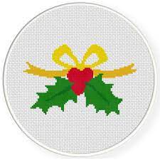 Maybe you would like to learn more about one of these? Charts Club Members Only Holly Ribbon Cross Stitch Pattern Daily Cross Stitch