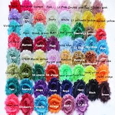 wholesale dhl 75 yards 2 5 shabby flower chiffon shabby flowers headband for selection toddlers hair accessories hair accessories for infants from