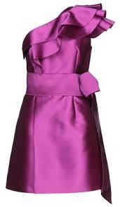 One shoulder taffeta dress shop the. Ruffle Dress Mauve Shop The World S Largest Collection Of Fashion Shopstyle