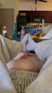 Athletic Brunette Delivering a Intense Sockjob POV Experience