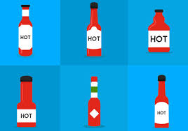 Set fresh frozen steak meat, steak meat and sauce bottle on seamless pattern. Hot Sauce Bottle Free Vector Download 297737 Cannypic