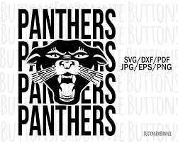 Panthers Svg Mascot Svg Football Baseball Basketball Etsy In 2021 Sports Mom School Spirit Lacrosse
