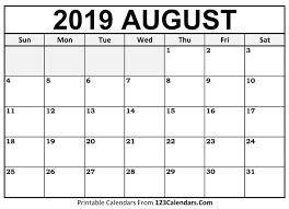 August 2019 Calendar Printable Templates Calendar Printables August Calendar December Calendar