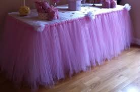 Table Tutu Skirt Etsy In 2020 Tutu Table Tulle Table Baby Shower Table Decorations